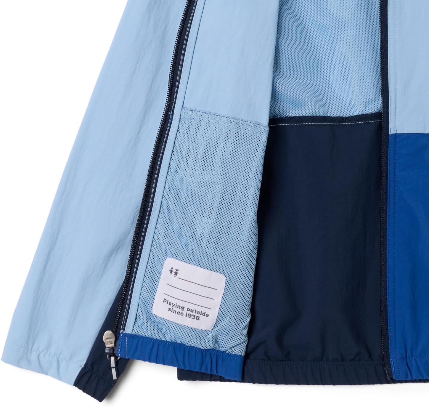 imageColumbia Boys Tabor Trail WindbreakerRipple BlueColl NavyMountain Blue