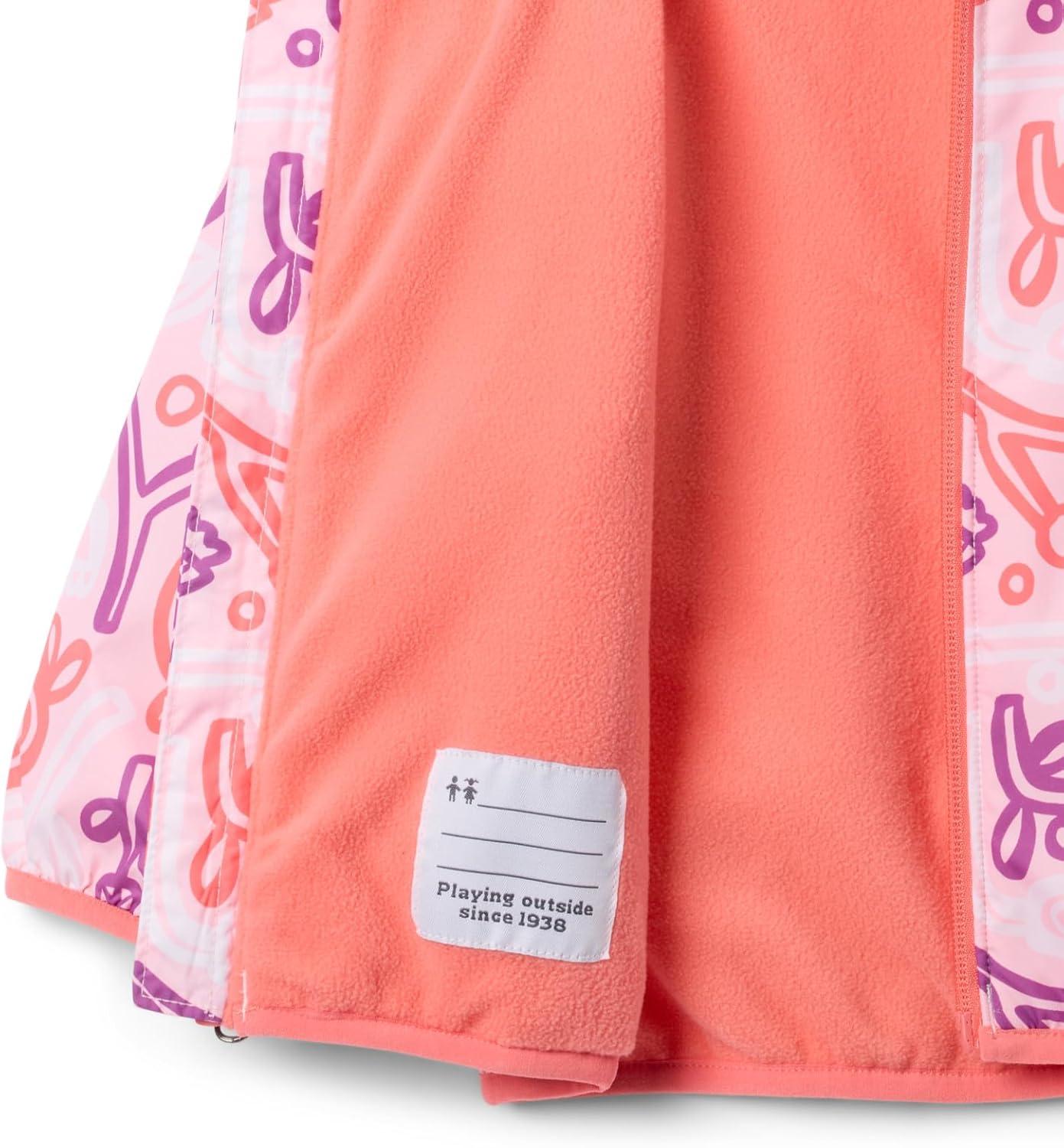 imageColumbia unisexbaby Mini Pixel Grabber III Wind JacketSatin Pink Marker Made