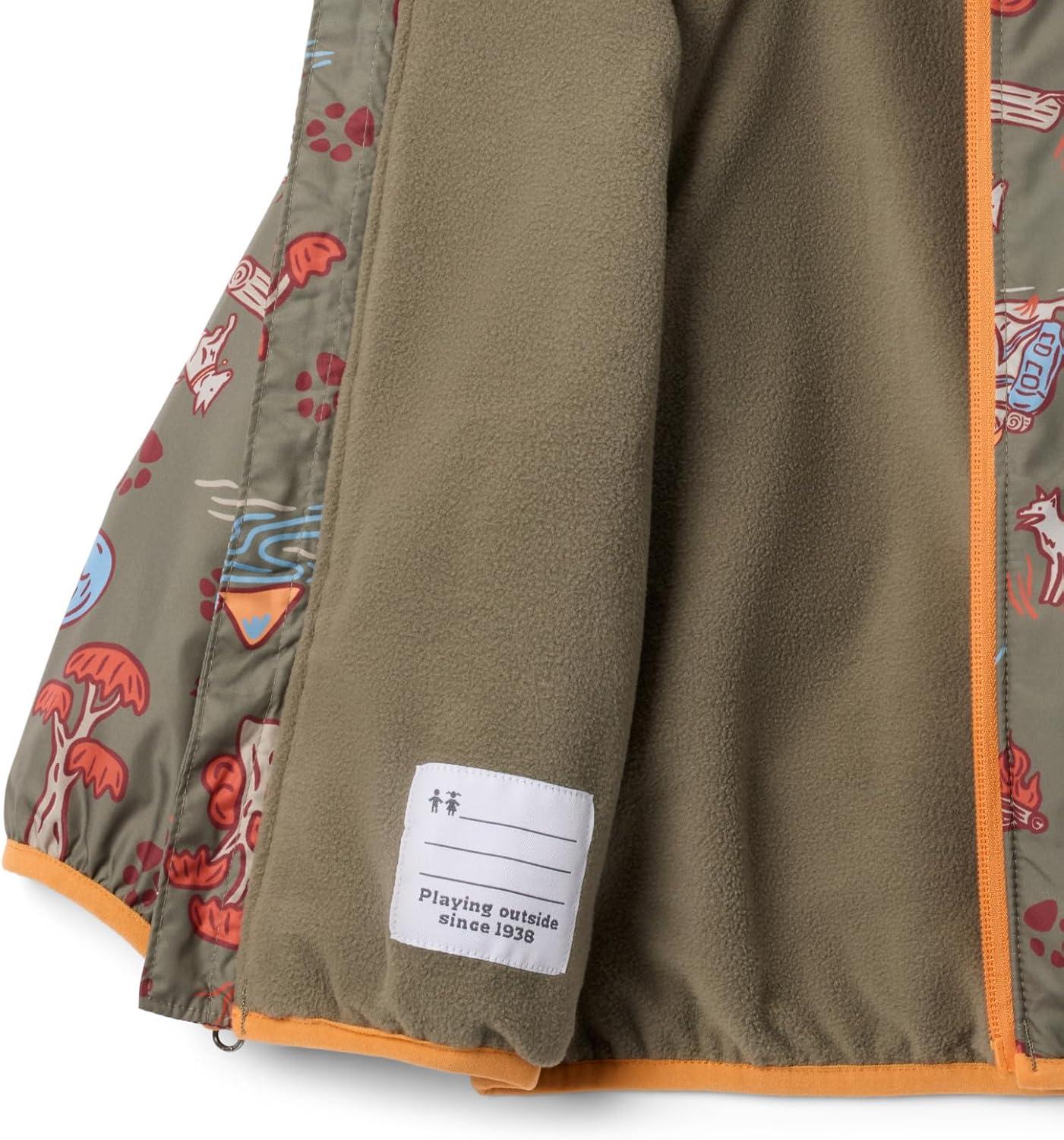 imageColumbia unisexbaby Mini Pixel Grabber III Wind JacketStone Green Trail Tails