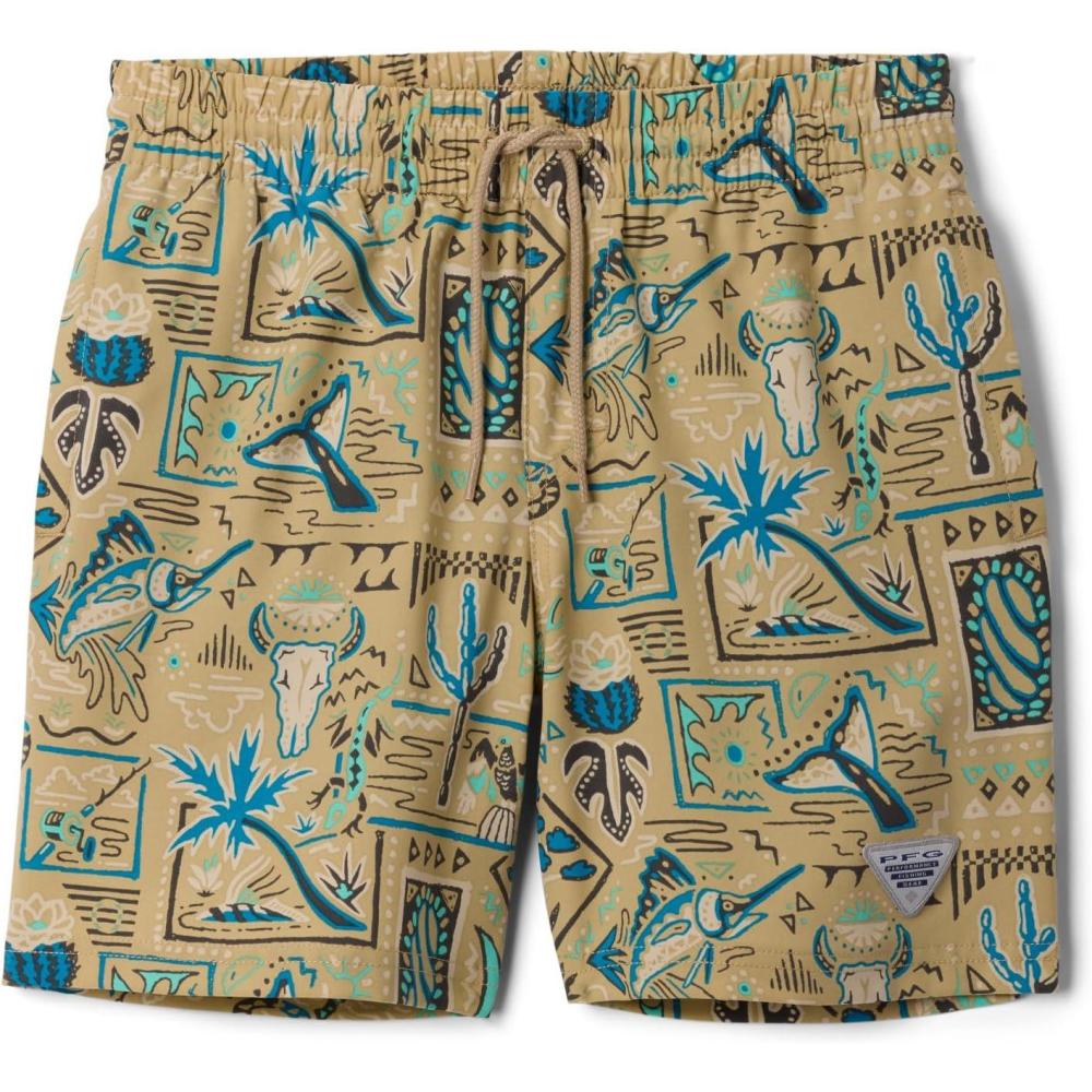 imageColumbia Boys PFG Rambler Printed Water ShortBeach Bajabound