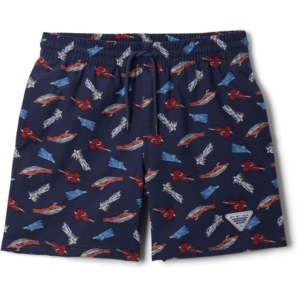imageColumbia Boys PFG Rambler Printed Water ShortNocturnal Fly Pride