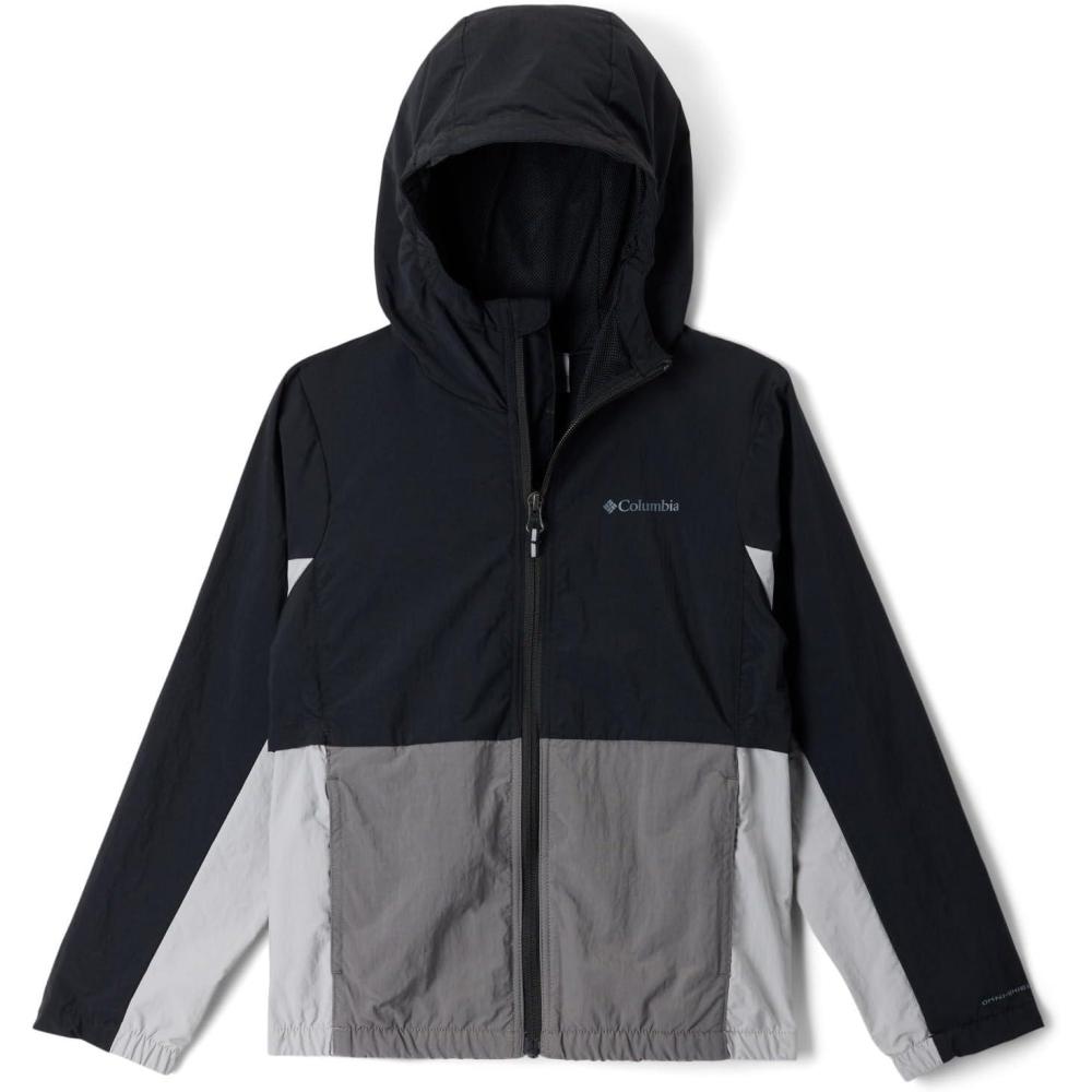 imageColumbia Boys Tabor Trail WindbreakerBlackColumbia GreyCity Grey
