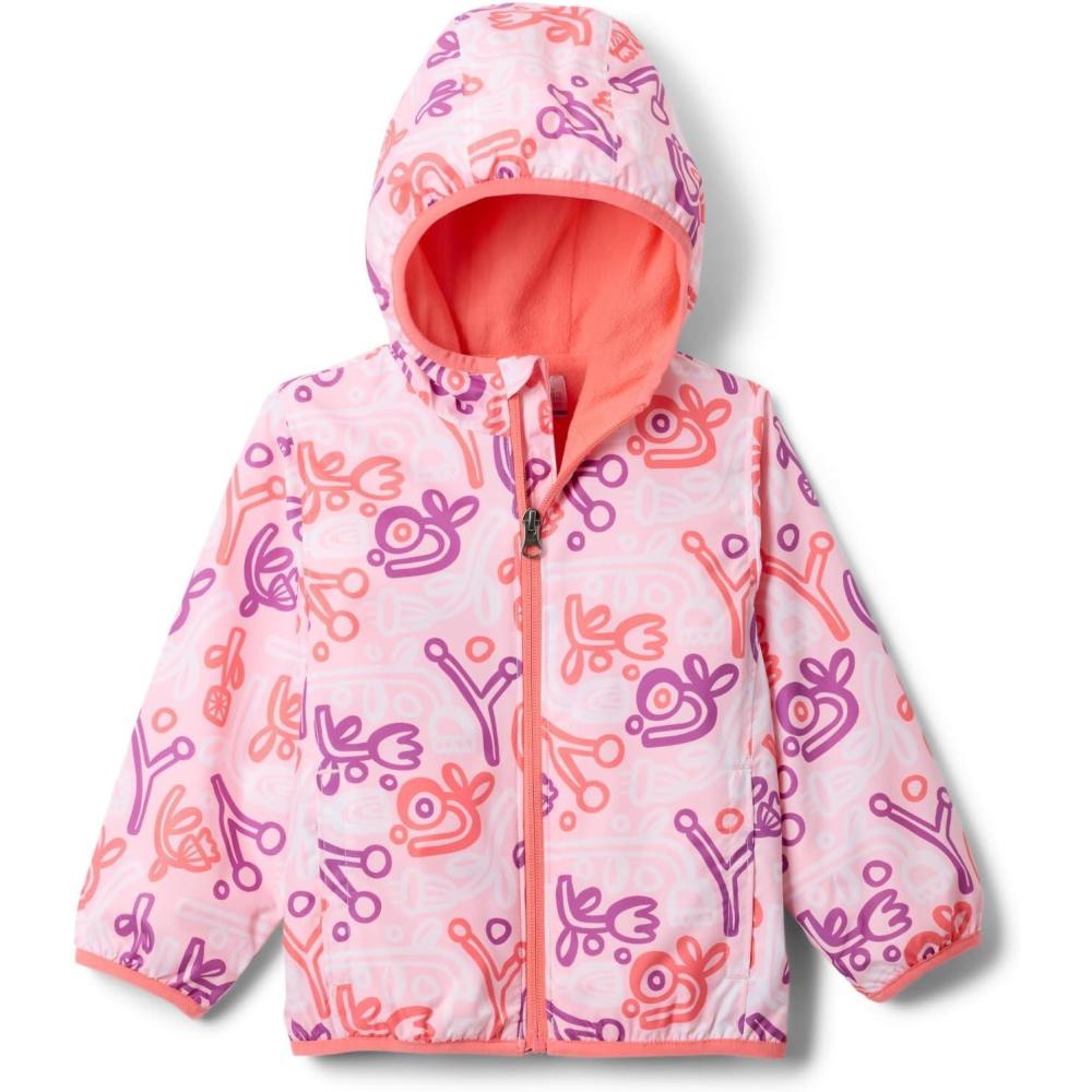 imageColumbia unisexbaby Mini Pixel Grabber III Wind JacketSatin Pink Marker Made