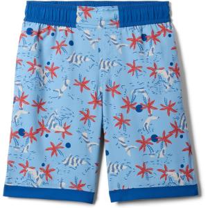 Columbia Boys Sandy Shores Printed Boardshort(Ripple Blue Sharktime/Mountain Blue)