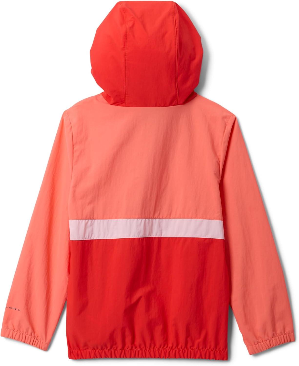 imageumbia Youth Boys Spire Valley WindbreakerHot CoralPoppy RedSatin Pink