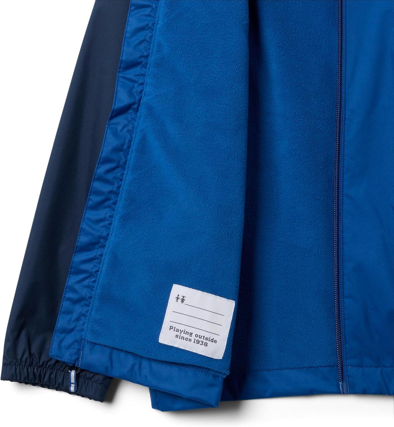 imageColumbia Boys Rainy Trails III Fleece Lined JacketMountain BlueCollegiate Navy