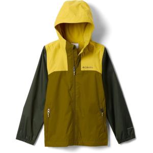 Columbia Boys’ Rainy Trails III Fleece Lined Jacket(Mossy Green/Antique Moss/Greenscape)