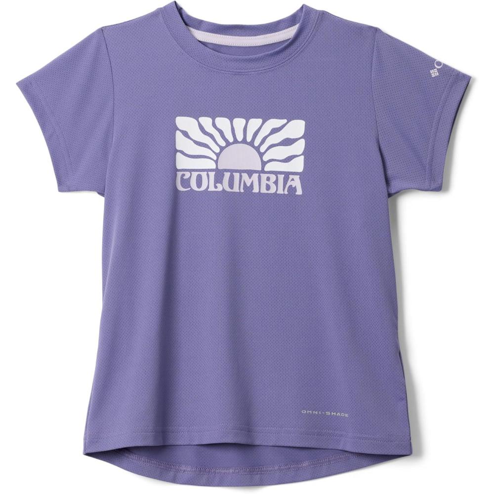 imageColumbia Girls Tech Trail Utility Short Sleeve Graphic CrewStormwatchFloral Groove