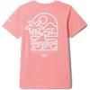 Columbia Girls’ PFG Palm Waves Short Sleeve Tee(Tiki Pink Graphic)