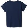 Columbia Girls Tech Trail Utility Short Sleeve Graphic Crew(Collegiate Navy/Rainbow Ridge)