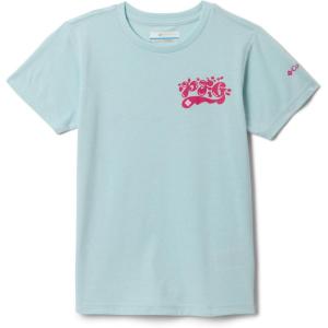 Columbia Girls’ PFG Palm Waves Short Sleeve Tee(Marine Light Graphic)
