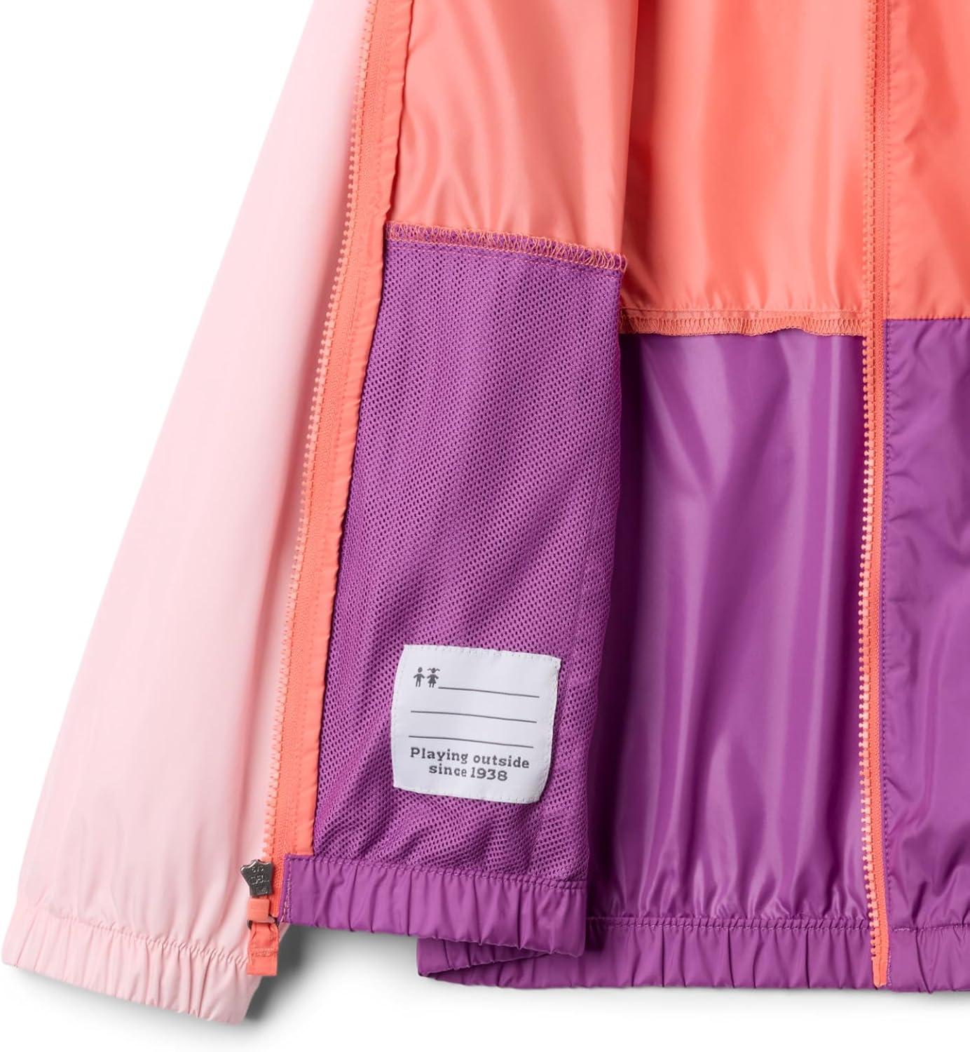 imageColumbia Girls Lily Basin II JacketHot CoralSatin PinkRazzle