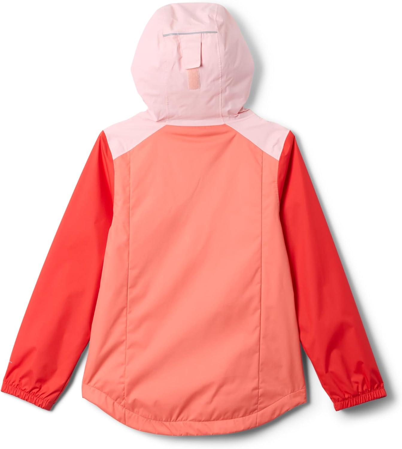 imageColumbia girls Rainy Trails III Fleece Lined JacketHot CoralSatin PinkPoppy Red