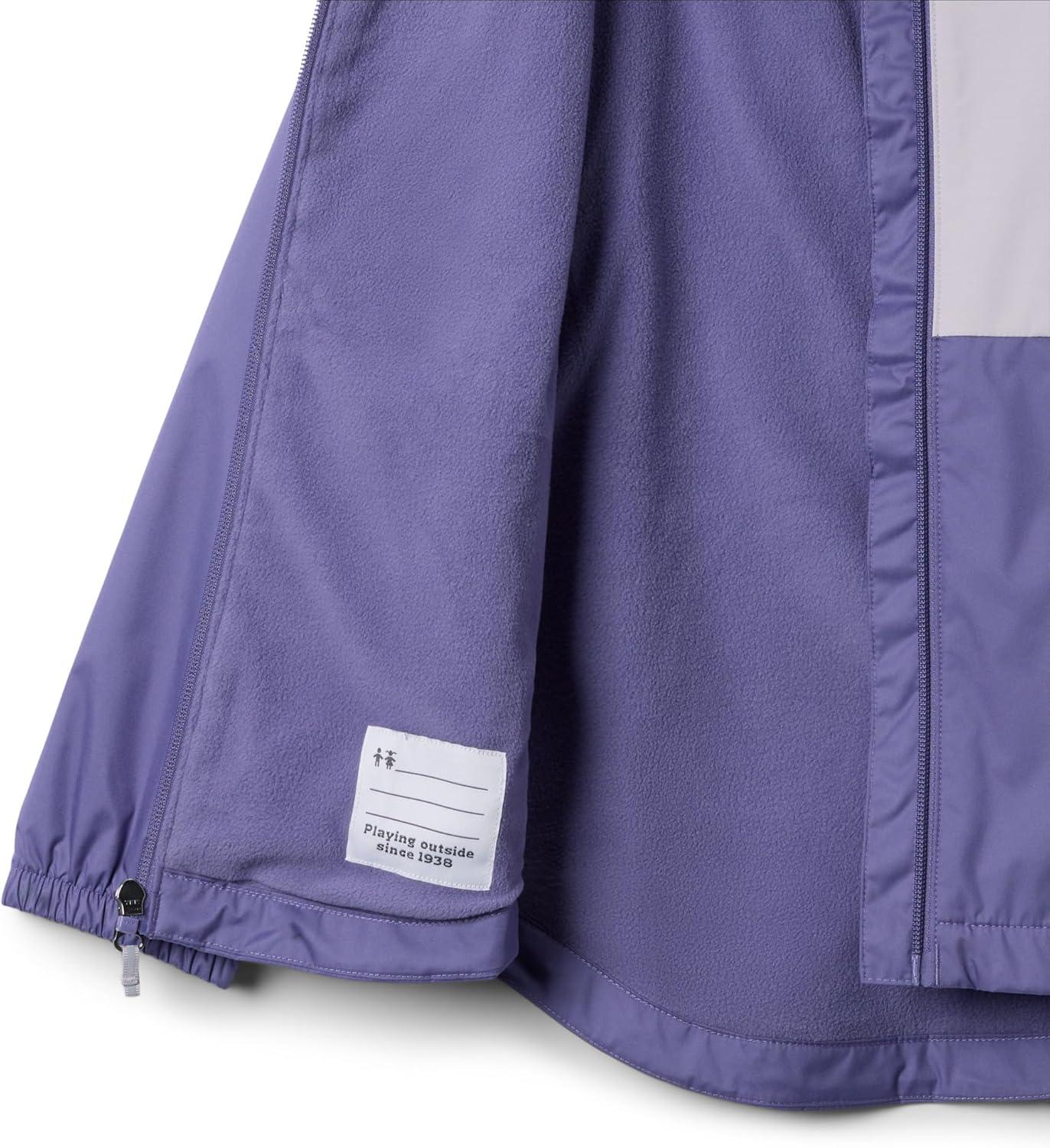 imageColumbia girls Rainy Trails III Fleece Lined JacketStormwatchLavender Pearl