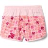 Columbia Girls’ Sandy Shores Printed Boardshort(Satin Pink Sunbursts/Satin Pink)