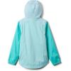 Columbia girls Rainy Trails III Fleece Lined Jacket(Spray/Marine Light/Dolphin)