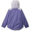 Columbia girls Rainy Trails III Fleece Lined Jacket(Stormwatch/Lavender Pearl)