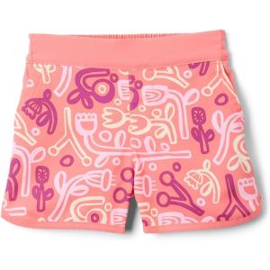 Columbia Girls’ Sandy Shores Printed Boardshort(Hot Coral Marker Made)