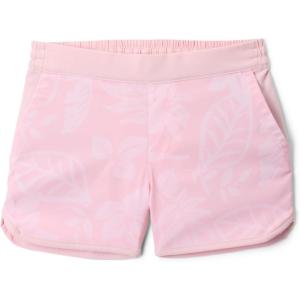Columbia Girls’ Sandy Shores Printed Boardshort(Satin Pink Pasteled Tonal)