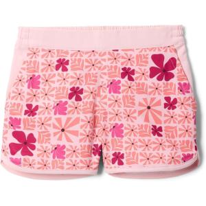 Columbia Girls’ Sandy Shores Printed Boardshort(Satin Pink Sunbursts/Satin Pink)