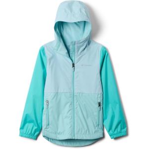 Columbia girls Rainy Trails III Fleece Lined Jacket(Spray/Marine Light/Dolphin)