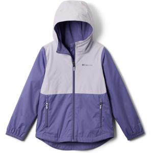 Columbia girls Rainy Trails III Fleece Lined Jacket(Stormwatch/Lavender Pearl)