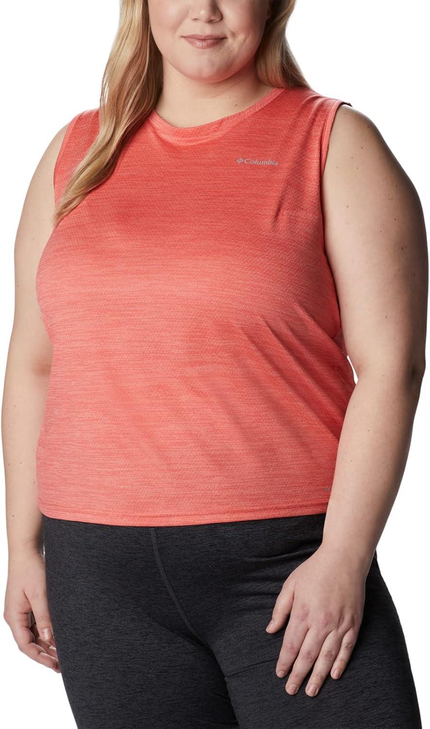imageColumbia Womens Alpine Chill Zero TankRed Hibiscus Heather