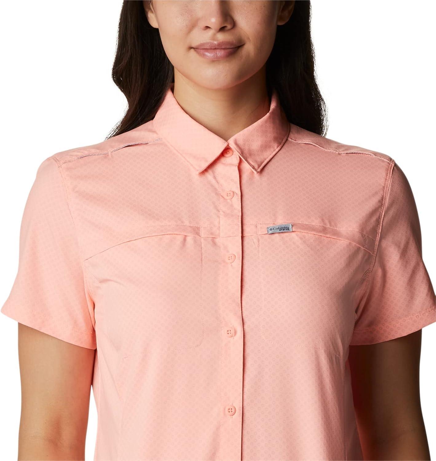 imageColumbia Womens Cool Release Short Sleeve WovenTiki Pink