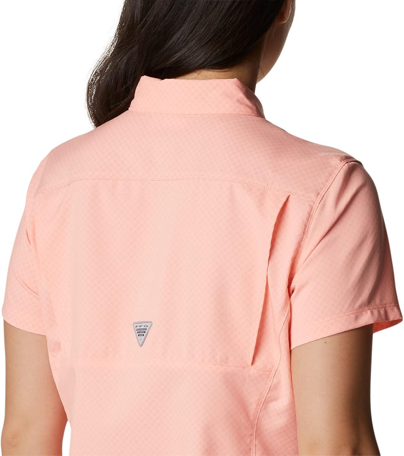 imageColumbia Womens Cool Release Short Sleeve WovenTiki Pink