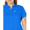 Columbia Women’s Cool Release Short Sleeve Woven(Blue Macaw)