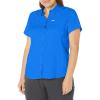 Columbia Women’s Cool Release Short Sleeve Woven(Blue Macaw)
