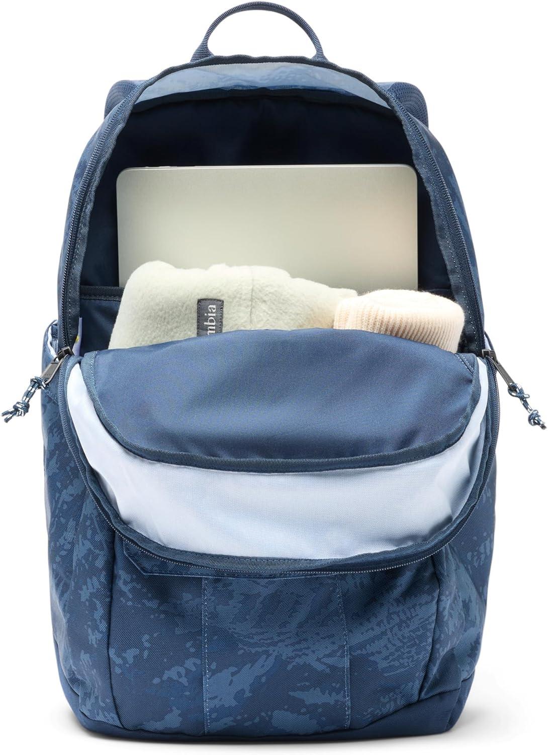 imageColumbia Unisex Buxton 26L Backpack SafariStone Green One SizeCollegiate Navy Ferned