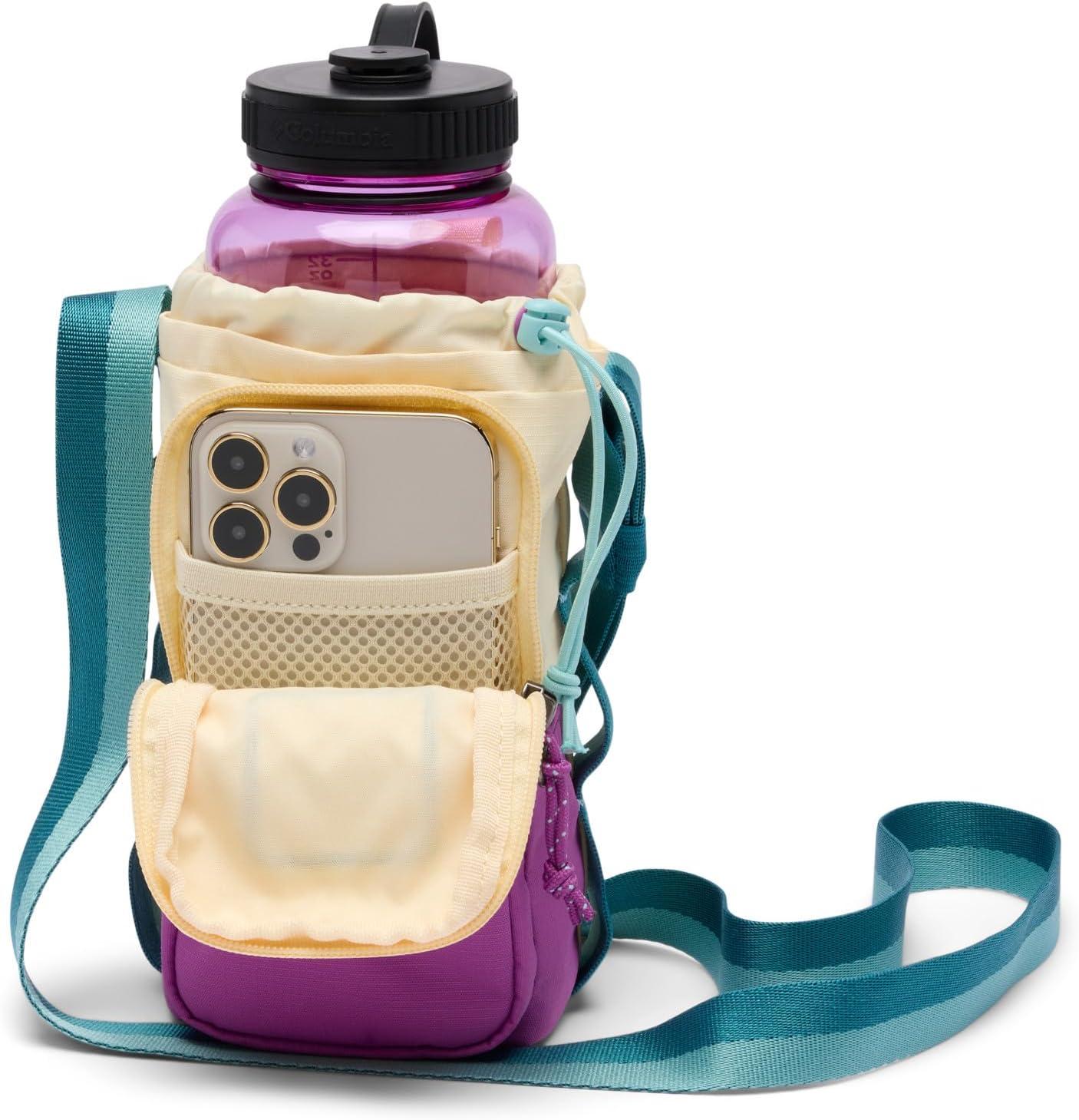 imageColumbia Unisex Trail Traveler Water Bottle SlingLemon WashRazzleRiver Blue