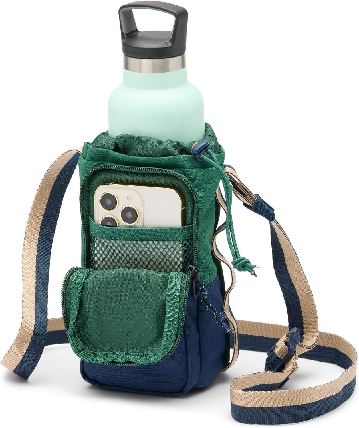 imageColumbia Unisex Trail Traveler Water Bottle SlingRain ForestCollegiate Navy