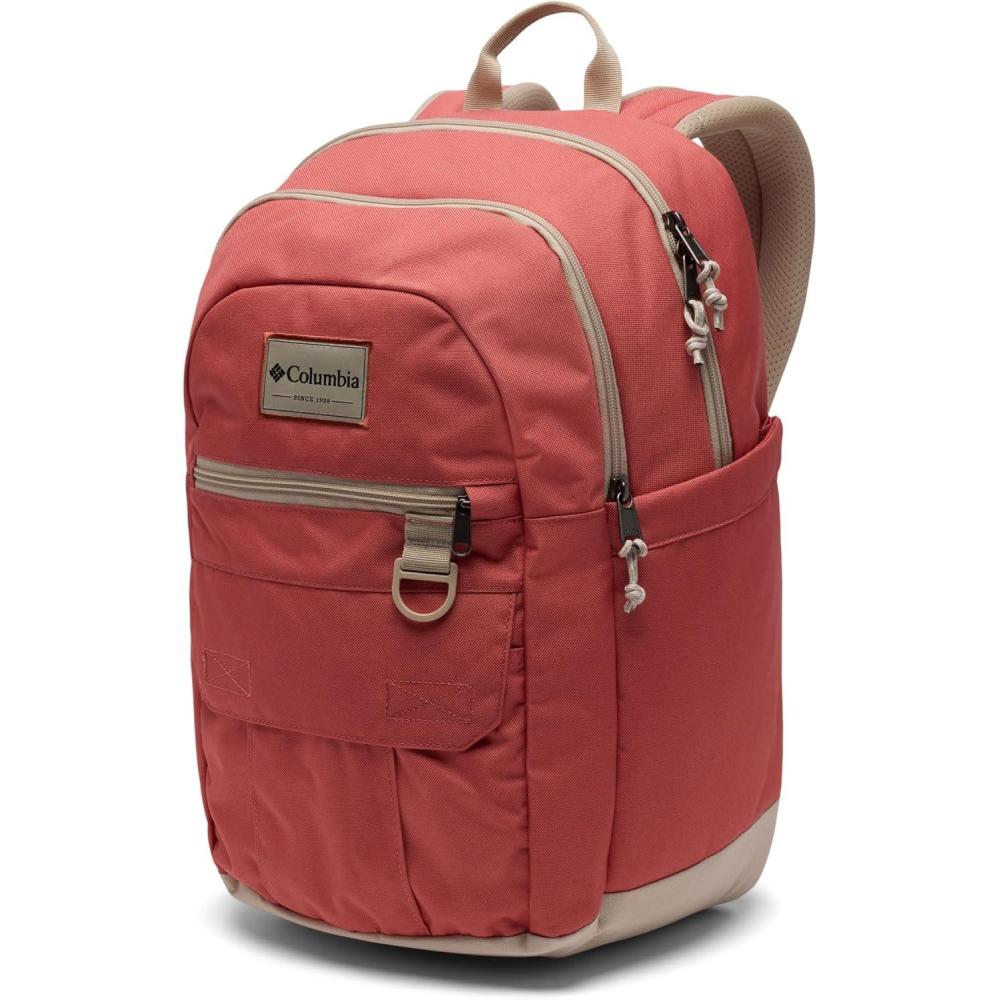 imageColumbia Unisex Buxton 26L Backpack SafariStone Green One SizeWashed RedAncient Fossil