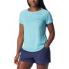 Columbia Women’s Bogata Bay Short Sleeve Tee(Aquamarine)