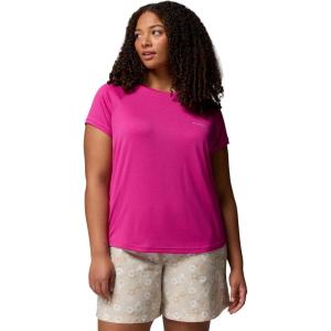 Columbia Women’s Bogata Bay Short Sleeve Tee(Fuchsia)