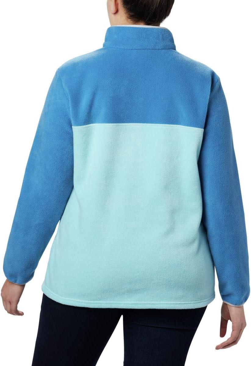 imageColumbia Womens Benton Springs Half Snap II Pull Over Fleece Jacket Dark StoneCanoeVintage Blue 3XAquatintDark Pool