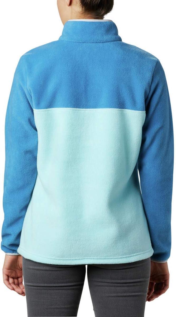 imageColumbia Womens Benton Springs Half Snap II Pull Over Fleece Jacket Dark StoneCanoeVintage Blue 3XAquatintDark Pool
