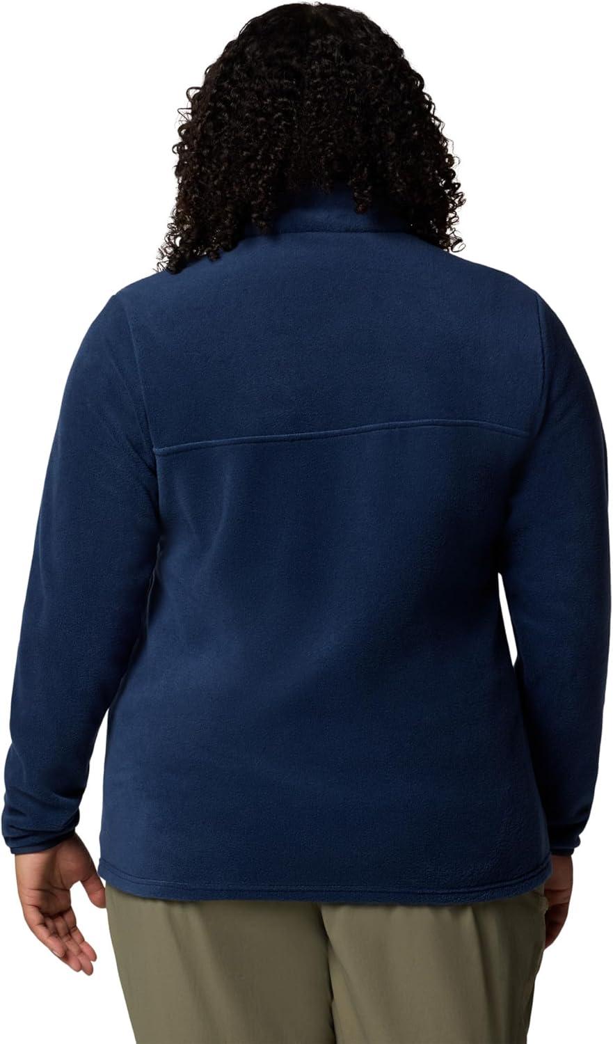 imageColumbia Womens Benton Springs Half Snap II Pull Over Fleece Jacket Dark StoneCanoeVintage Blue 3XCollegiate Navy