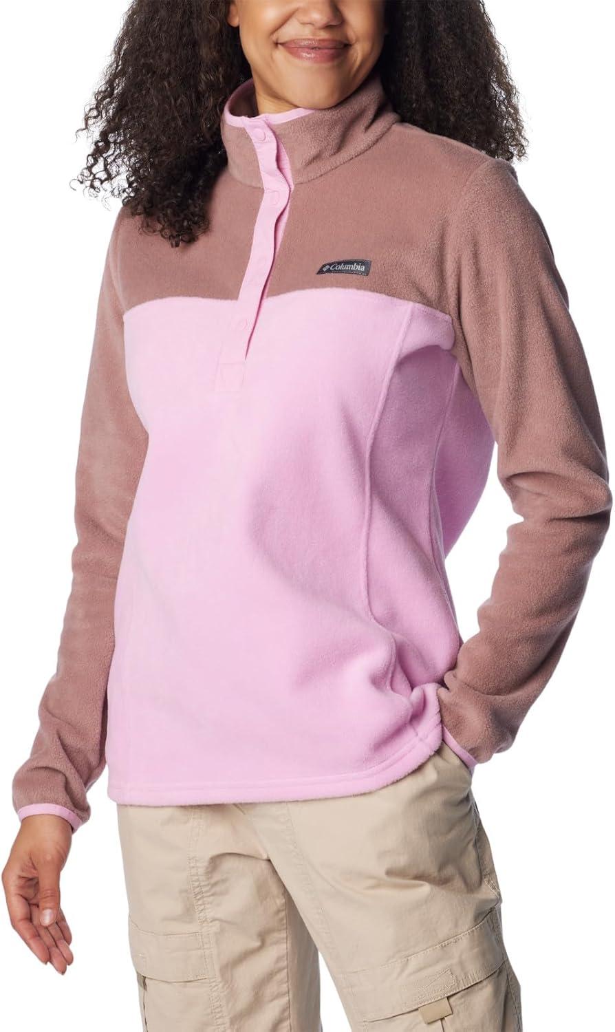 imageColumbia Womens Benton Springs Half Snap II Pull Over Fleece Jacket Dark StoneCanoeVintage Blue 3XCosmosFig