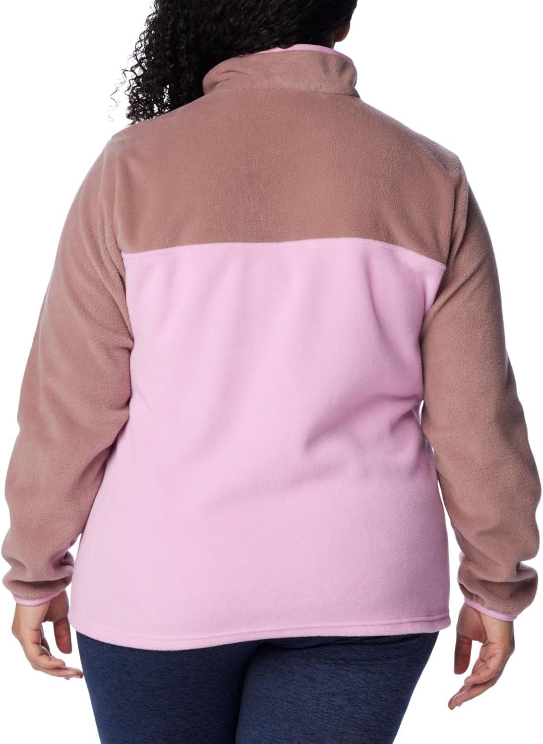 imageColumbia Womens Benton Springs Half Snap II Pull Over Fleece Jacket Dark StoneCanoeVintage Blue 3XCosmosFig
