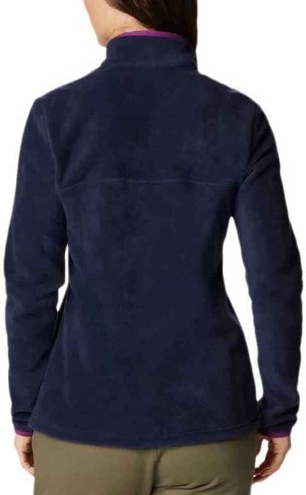 imageColumbia Womens Benton Springs Half Snap II Pull Over Fleece Jacket Dark StoneCanoeVintage Blue 3XDark NocturnalPlum