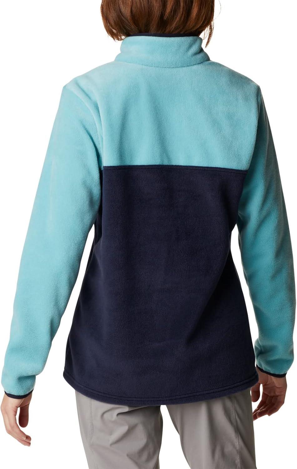 imageColumbia Womens Benton Springs Half Snap II Pull Over Fleece Jacket Dark StoneCanoeVintage Blue 3XDark NocturnalSea Wave