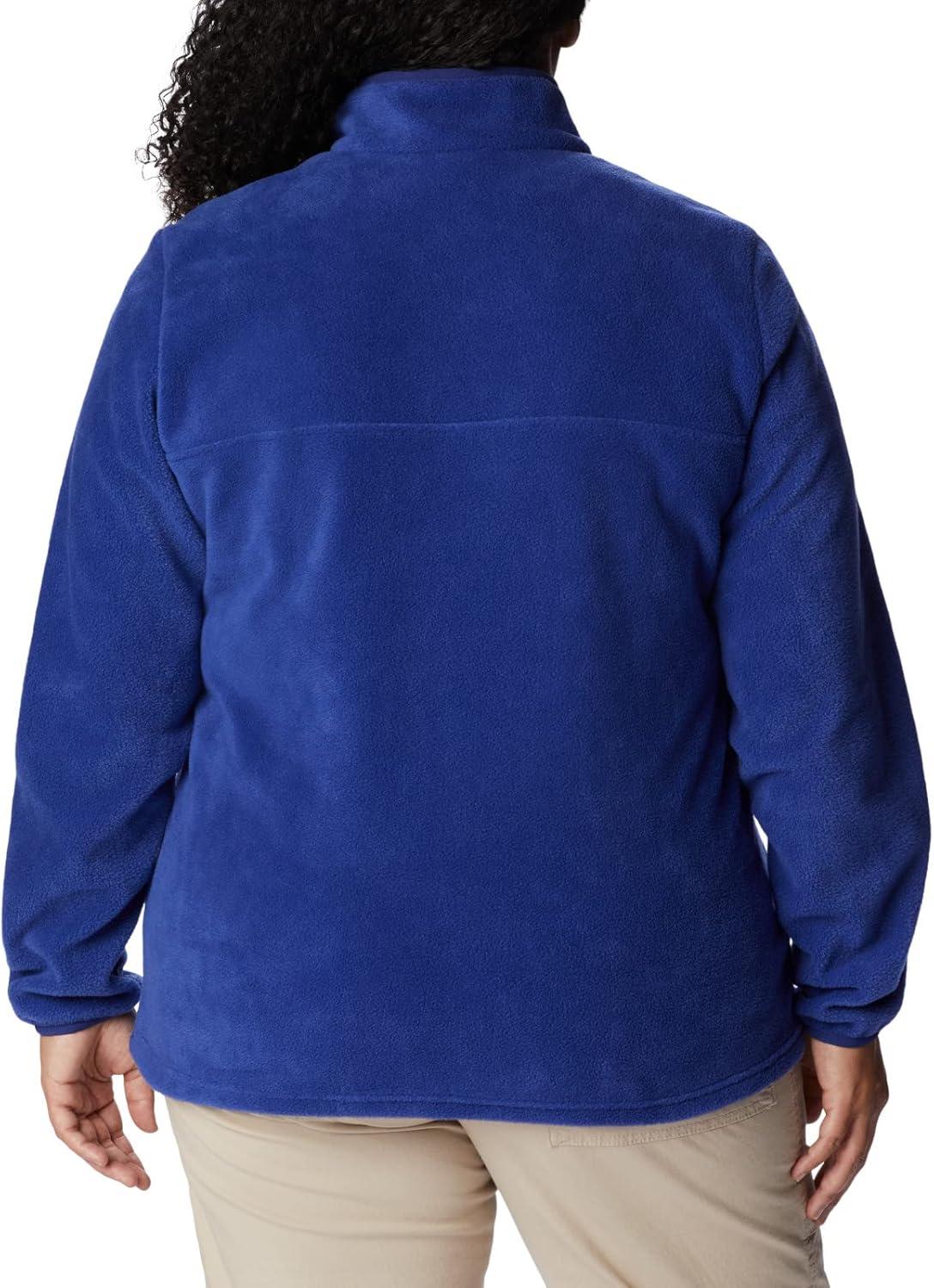 imageColumbia Womens Benton Springs Half Snap II Pull Over Fleece Jacket Dark StoneCanoeVintage Blue 3XDark SapphireVista Blue