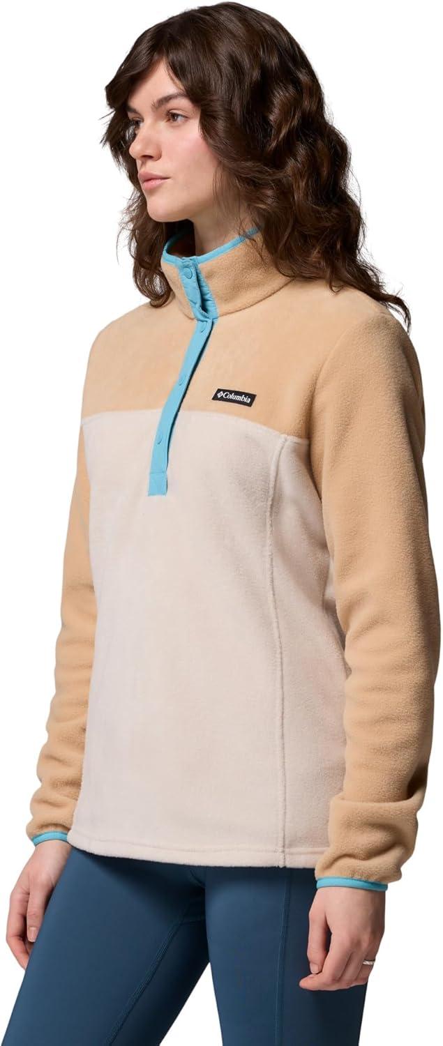 imageColumbia Womens Benton Springs Half Snap II Pull Over Fleece Jacket Dark StoneCanoeVintage Blue 3XDark StoneCanoeVintage Blue