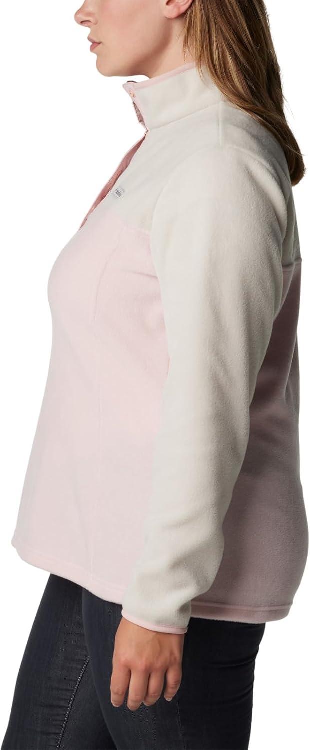 imageColumbia Womens Benton Springs Half Snap II Pull Over Fleece Jacket Dark StoneCanoeVintage Blue 3XDusty PinkDark StoneDusty Pink