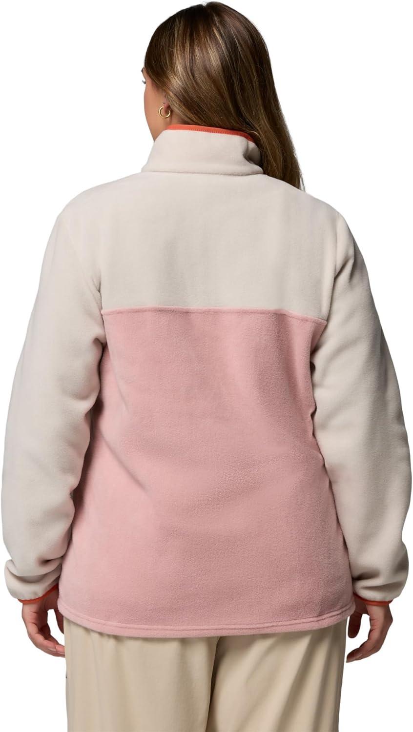 imageColumbia Womens Benton Springs Half Snap II Pull Over Fleece Jacket Dark StoneCanoeVintage Blue 3XEraser PinkDark StoneTuscan
