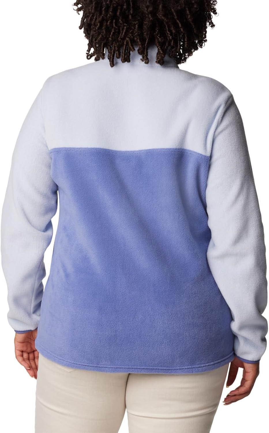 imageColumbia Womens Benton Springs Half Snap II Pull Over Fleece Jacket Dark StoneCanoeVintage Blue 3XEveWhisper