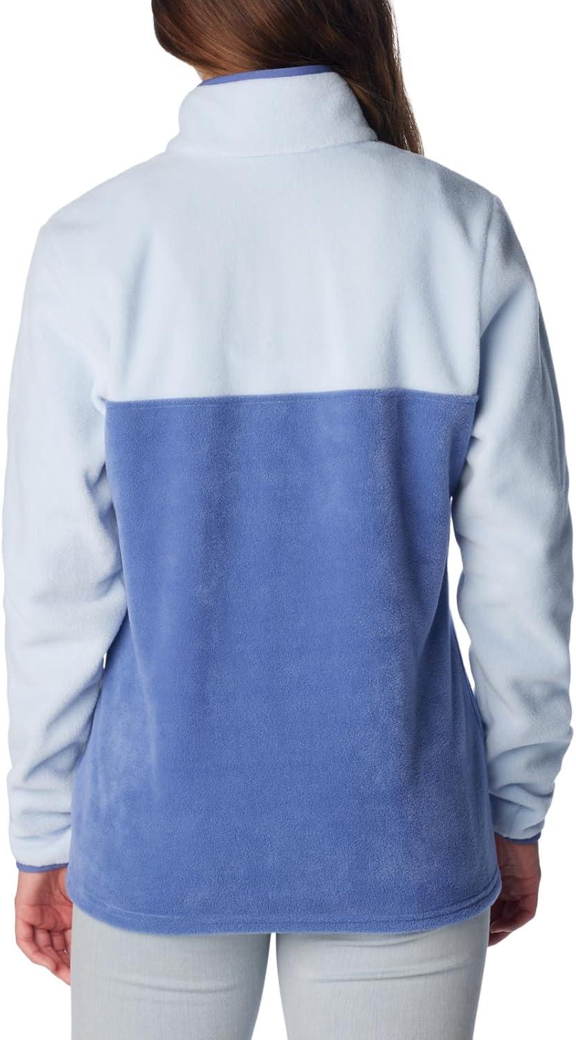 imageColumbia Womens Benton Springs Half Snap II Pull Over Fleece Jacket Dark StoneCanoeVintage Blue 3XEveWhisper